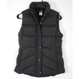 J.Crew Down Vest Black XS